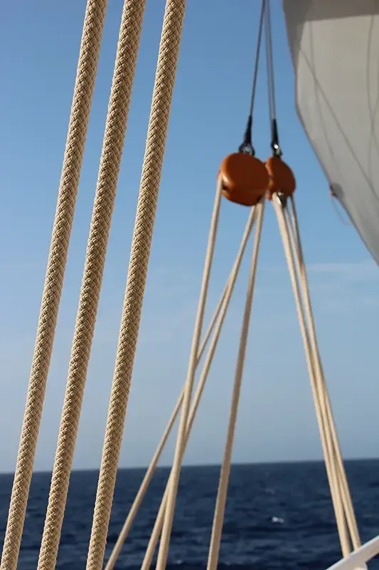 LIROS Ropes Traditional Rope at sea